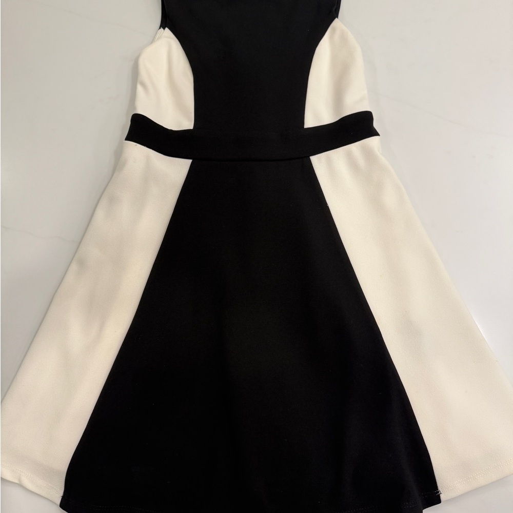 Ally B Black and White Formal Kids Dress